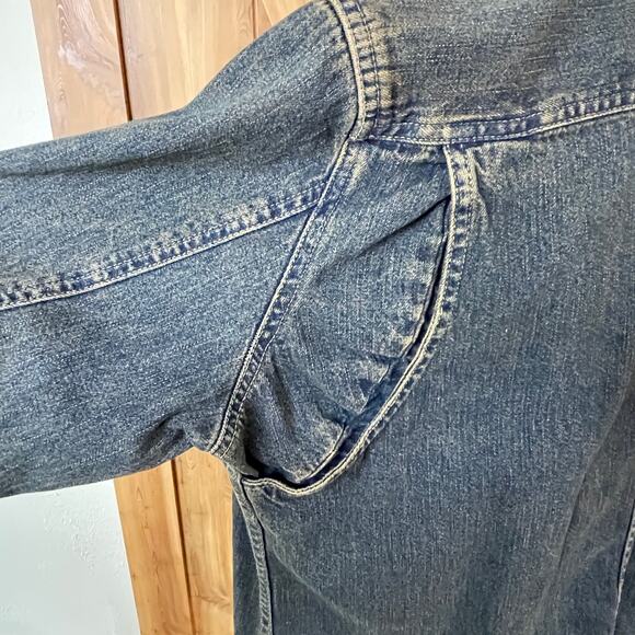 Duluth Trading Co Button Denim Shacket size M - Picture 8 of 10